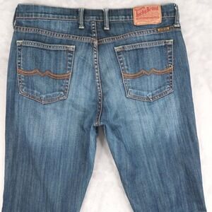 Lucky Brand Jeans Women 12/31 Fits 32x35 Blue Long Inseam Straight Leg Classic